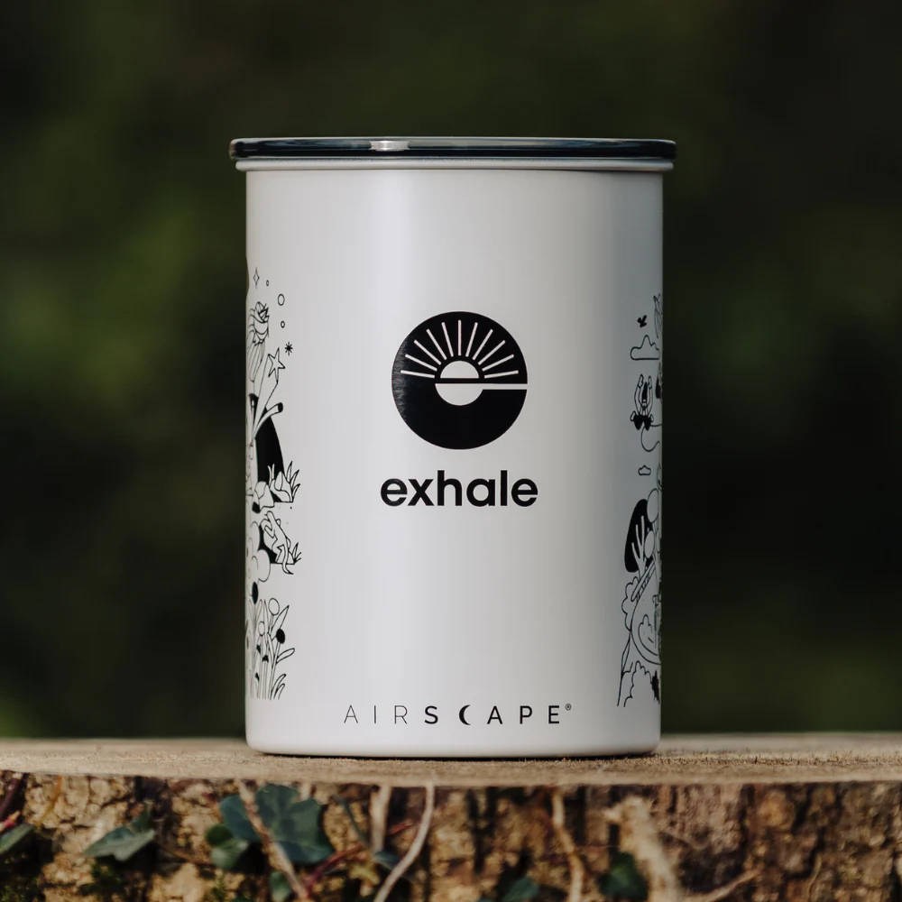 Exhale x Airscape Coffee Storage Container - 500g - White - Image 8