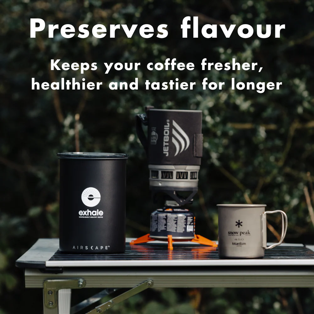 Exhale x Airscape Coffee Storage Container - 500g - Black - Image 3